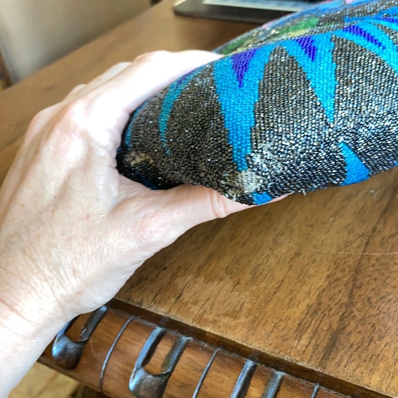 2 Stunning vintage handmade beaded pillows - Picture 6 of 12